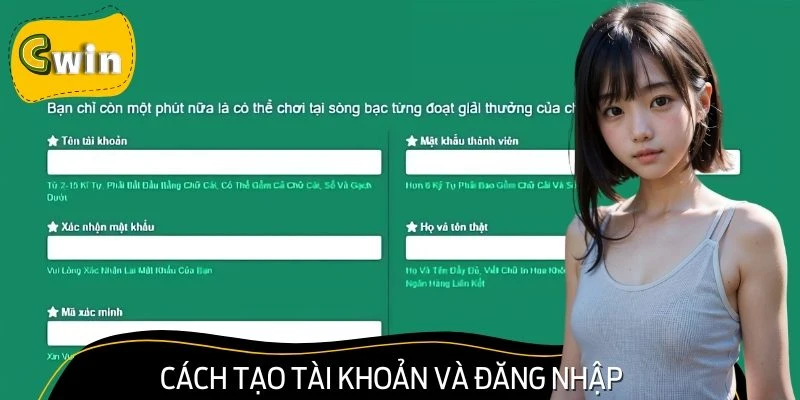 Thao tác đăng ký và đăng nhập nhanh chóng, chỉ mất chưa đến 2 phút