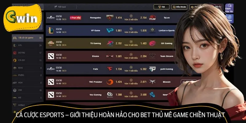 Đặt cược Esports thu hút lượt truy cập khi giới thiệu về nhà cái