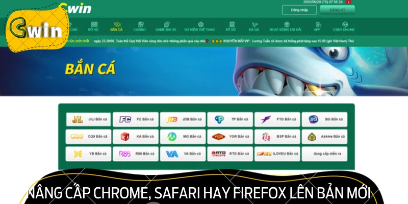 Nâng cấp Chrome, Safari hay Firefox lên bản mới nhất