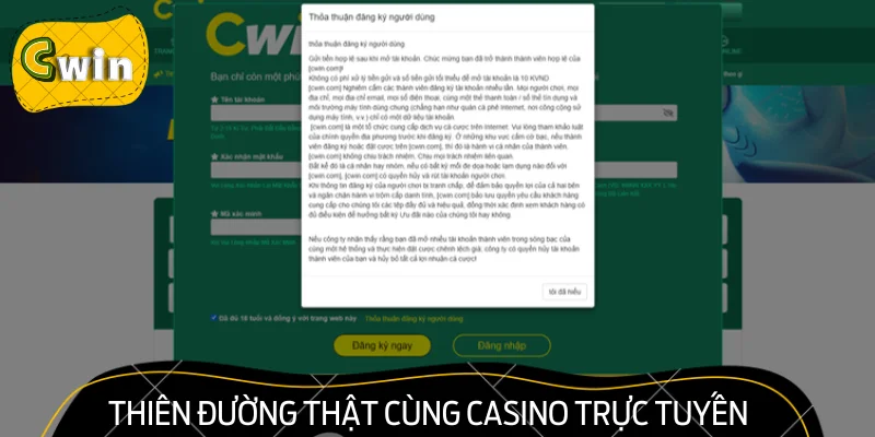 Thiên đường thật cùng Casino trực tuyến