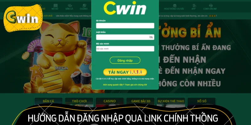 Hướng dẫn đăng nhập qua đường link chính thống