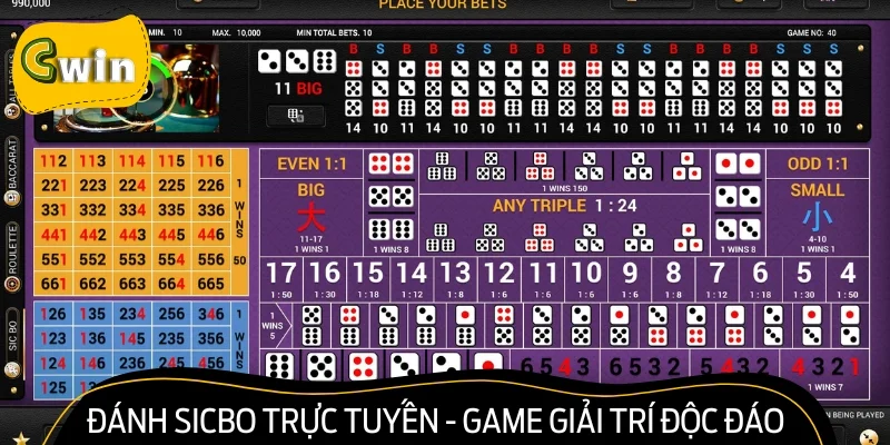 Đánh sicbo trực tuyến - game giải trí độc đáo